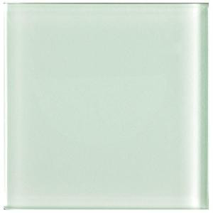 U.S. Ceramic Tile Color Collection Blanco 2 in. x 2 in. Skin Pack Glass Wall Tile (.1076 sq. ft. / pack)