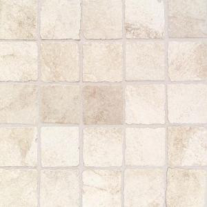 Daltile Portenza Bianco Ghiaccio 13-3/4 in. x 13-3/4 in. x 8mm Porcelain Mosaic Floor and Wall Tile (13.13 sq. ft. / case)