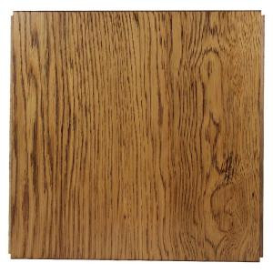 Ludaire Speciality Tile Hickory Natural (Wire Brushed) Engineered Hardwood Tile Flooring -12 in. x 12 in. Take Home Sample