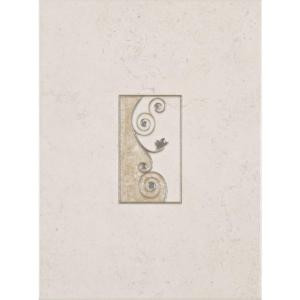 ELIANE Melbourne 8 in. x 12 in. Sand Ceramic Wall Insert Accent Tile
