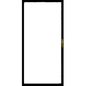 Grisham 310 Series 36 in. x 80 in. Black Full View Security Door