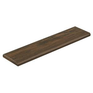 Cap A Tread Enderbury and Farmstead and Shelton Hickory 47 in. Length x 12-1/8 in. Depth x 1-11/16 in. Height Laminate Left Return