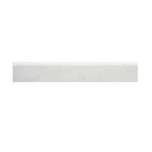 U.S. Ceramic Tile Carrara Blanco 3 in. x 10 in. Glazed Wall Trim