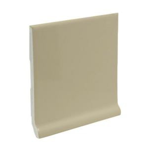U.S. Ceramic Tile Bright Fawn 6 in. x 6 in. Ceramic Stackable /Finished Cove Base Wall Tile