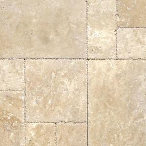 MS International Beige Pattern Honed-Unfilled-Chipped