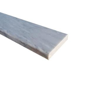 MS International White Double Bevelled Threshold 4 in. x 36 in. Polished Marble Floor & Wall Tile