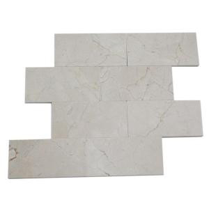 Splashback Tile Crema Marfil 3 in. x 6 in. Marble Floor and Wall Tile
