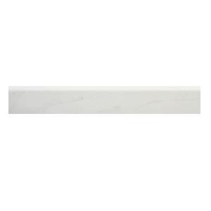 U.S. Ceramic Tile Carrara Blanco 3 in. x 12 in Glazed Floor Trim