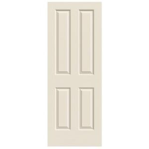JELD-WEN Woodgrain 4-Panel Primed Molded Interior Door Slab