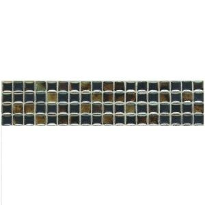 Daltile Fashion Accents Umber 3 in. x 12 in. Illumini Mosaic Accent Wall Tile