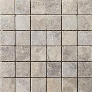 Emser Trav Ancient Tumbled 12 in. x 12 in. x 10 mm Stone Mesh-Mounted Mosaic Tile