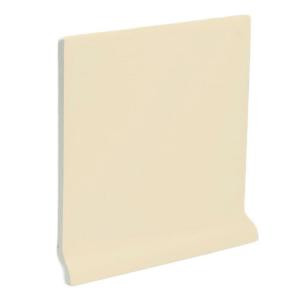 U.S. Ceramic Tile Color Collection Bright Khaki 4-1/4 in. x 4-1/4 in. Ceramic Stackable Left Cove Base Wall Tile