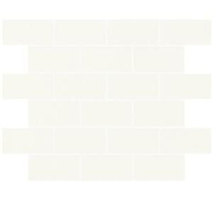 Daltile Rittenhouse Square White 12 in. x 12 in. x 8mm Mosaic Wall Tile