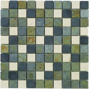 Jeffrey Court Slate Medley 12 in. x12 in. Wall and Floor Tile