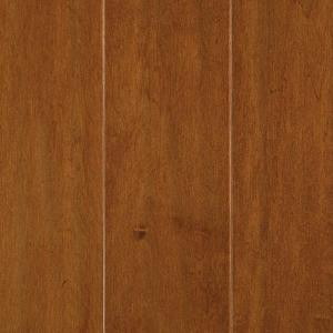 Mohawk Light Amber Maple 3/8 in. x 5.25 in. x Random Length Soft Scraped UNICLIC Hardwood Flooring (22.5 sq. ft. / case)