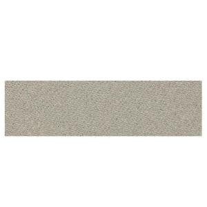 Daltile Identity Cashmere Gray Fabric 4 in. x 12 in. Polished Bullnose Floor and Wall Tile