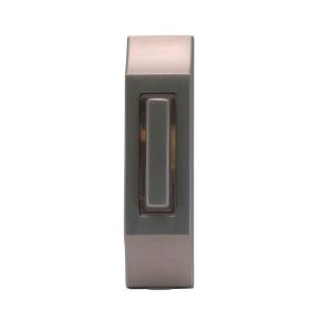 IQ America Wired Lighted Doorbell Push Button - Satin Nickel