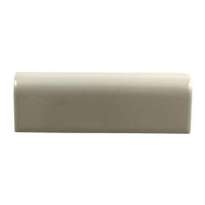 Daltile Liners Almond 2 in. x 6 in. Ceramic Chair Rail Trim Wall Tile