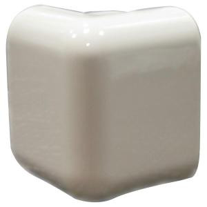 U.S. Ceramic Tile Bright Bone 2 in. x 2 in. Ceramic Sink Rail Left/Right Corner Wall Tile