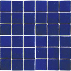 EPOCH Oceanz Pacific-1702 Mosiac Recycled Glass Anti Slip Mesh Mounted Floor & Wall Tile - 4 in. x 4 in. Tile Sample