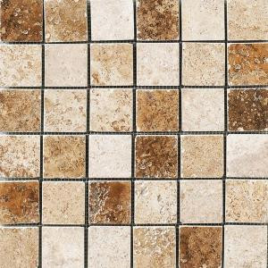 MARAZZI Montagna 12 in. x 12 in. Mixed Porcelain Mesh-Mounted Mosaic Tile