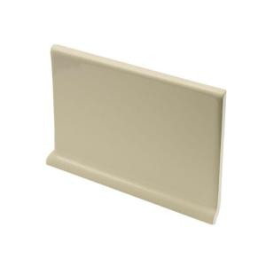 U.S. Ceramic Tile Color Collection Matt Fawn 4 in. x 6 in. Ceramic Cove Base Wall Tile