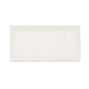 Jeffrey Court Pearl White Beveled 3 in. x 6 in. Ceramic Wall Tile (8 pieces/1 sq. ft./1 pack)