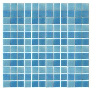 EPOCH Spongez S-Light Blue-1408 Mosaic Recycled Glass 12 in. x 12 in. Mesh Mounted Floor & Wall Tile (5 Sq. Ft./Case)