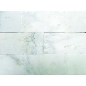 M. S. International Inc. Greecian White 3 in. x 6 in. Marble Floor and Wall Tile (1 sq. ft./case)