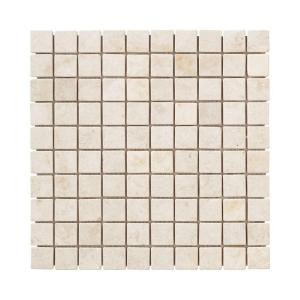 Jeffrey Court Creama Mosaics 12 in. x 12 in. Marble Kitchen Wall / Floor Tile