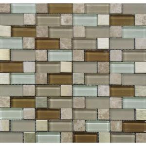 MS International Versailles Blend Pattern 12 in. x 12 in. Magic Mosaic Glass Floor and Wall Tile
