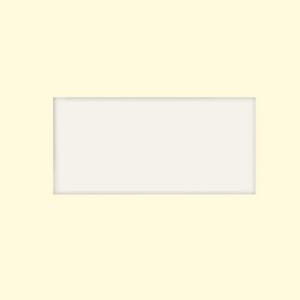 U.S. Ceramic Tile Color Collection Bright White Ice 3 in. x 6 in. Ceramic Wall Tile (10.00 sq. ft. / case)
