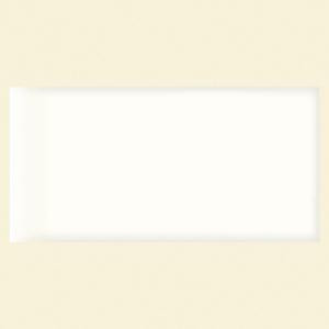 Daltile Rittenhouse Square 3 in. x 6 in. White Ceramic Surface Bullnose Accent Wall Tile