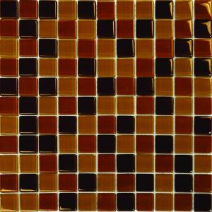 MS International 1 In. x 1 In. Brown Blend Glass Mosaic Floor & Wall Tile