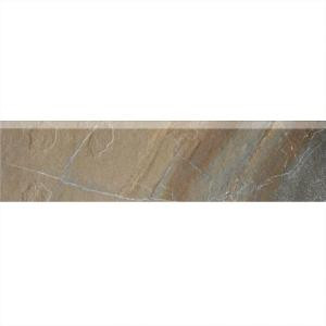 Daltile Ayers Rock Rustic Remnant 3 in. x 13 in. Glazed Porcelain Bullnose Floor and Wall Tile