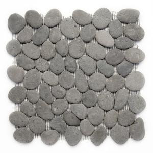 Solistone River Rock River Gray 12 in. x 12 in. x 12.7 mm Pebble Mesh-Mounted Mosaic Wall and Floor Tile (10 sq.ft./case)