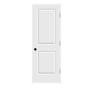 JELD-WEN Carved C2020 Smooth 2-Panel Primed MDF Prehung Interior Door