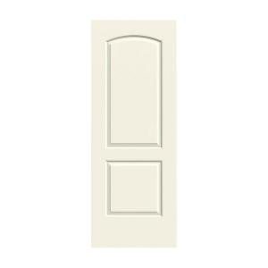 JELD-WEN Smooth 2-Panel Arch Top Painted Molded Interior Door Slab