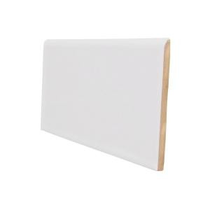 U.S. Ceramic Tile Color Collection Matte Tender Gray 3 in. x 6 in. Ceramic Surface Bullnose Wall Tile