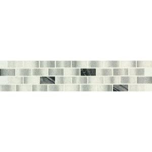 Daltile Stone Decorative Accents Snow Illusion 3 in. x 12 in. Decorative Accent Wall Tile