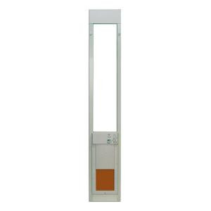 High Tech Pet Power Pet 8-1/4 in. x 10 in. Fully Automatic Patio Pet Door with Dual Pane, Low E Glass, Tall Track Height