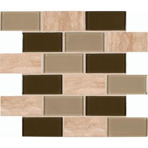 MS International Pine Valley 12 in. x 12 in. Glass Stone Blend Mesh-Mounted Mosaic Wall Tile