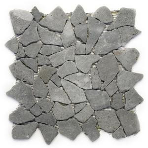 Solistone Indonesian Java Black 12 in. x 12 in. x 12.7 mm Pebble Mesh-Mounted Mosaic Floor and Wall Tile (10 sq. ft. /case)