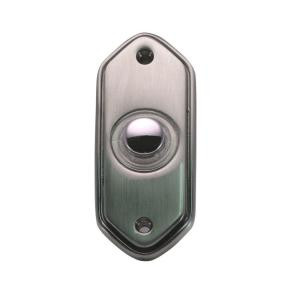 IQ America Wired Lighted Doorbell Push Button - Pewter