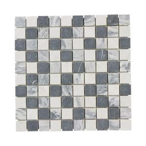 Jeffrey Court Carrara Mix Mosaics 12 in. x 12 in. Marble Wall Tile