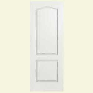 Masonite Textured 2-Panel Arch Top Hollow-Core Primed Composite Interior Door Slab