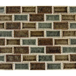 MS International 12 in. x 12 in. Fossil Canyon Glass Mesh-Mounted Mosaic Tile