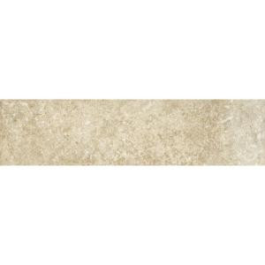 ELIANE Athens Grigio 3 in. x 12 in. Glazed Porcelain Floor and Wall Bullnose Tile