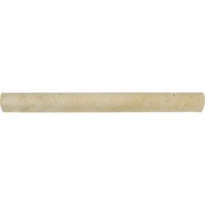 MS International Tuscany Beige 1 in. x 12 in. Dome Molding Honed Travertine Wall Tile