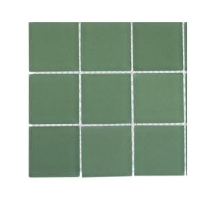 Splashback Tile Contempo Spa Green Frosted Glass - 6 in. x 6 in. Tile Sample